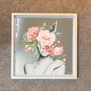 Marmont Hill Floral Lady Crown Silver Foil